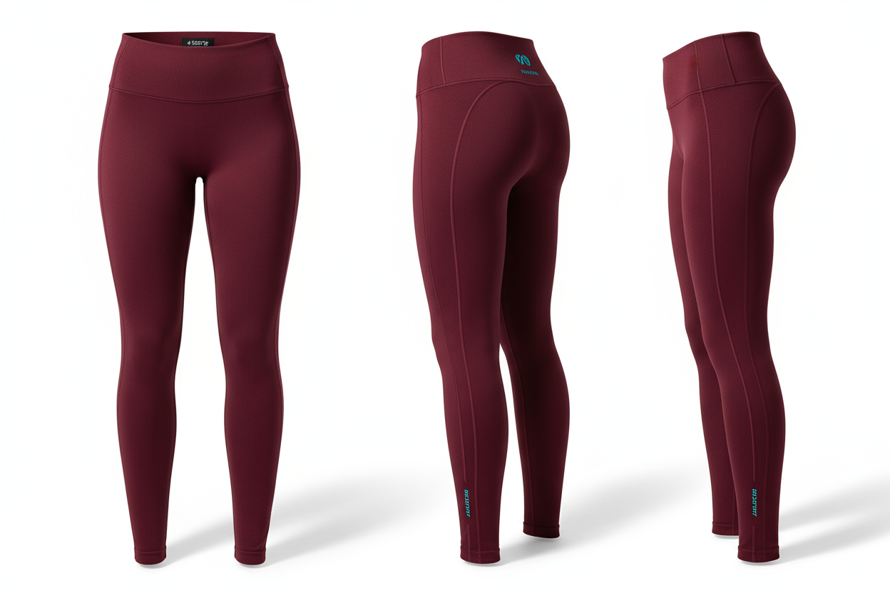 Burgundy Yoga Leggings