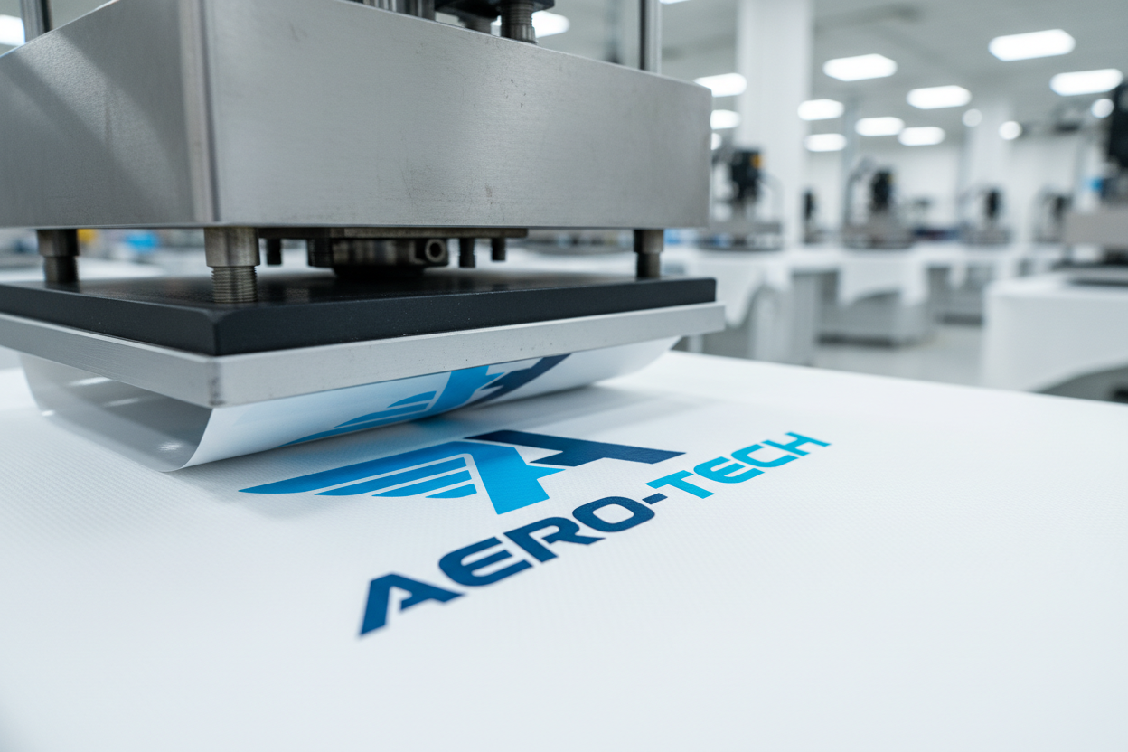 Heat Transfer Logo Application - Custom Sportswear Decoration