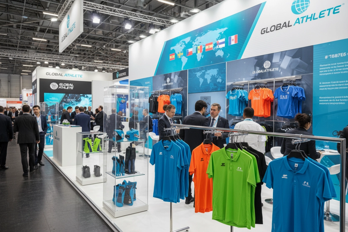 Sports apparel factory global expansion at ISPO Munich trade show