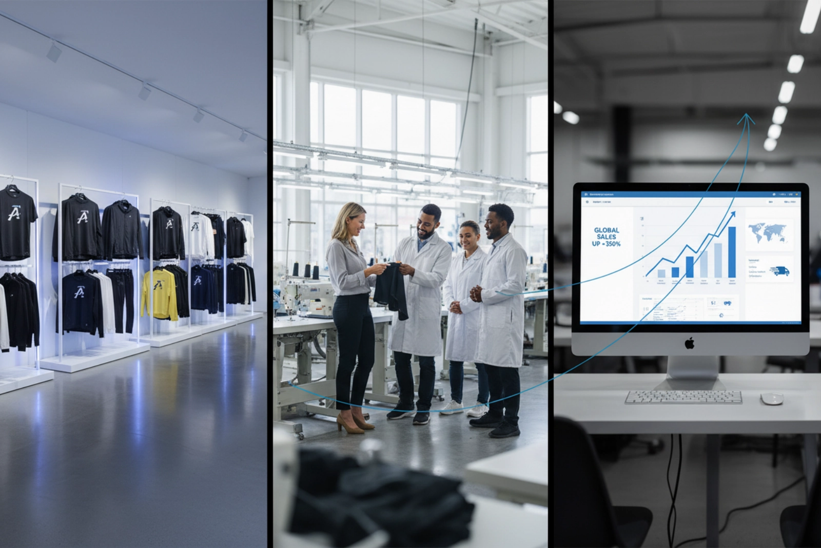 Private label custom apparel manufacturer success story ecommerce