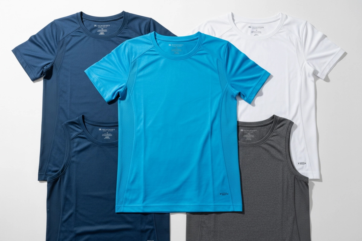 Custom gym t-shirts and athletic training shirts for workout