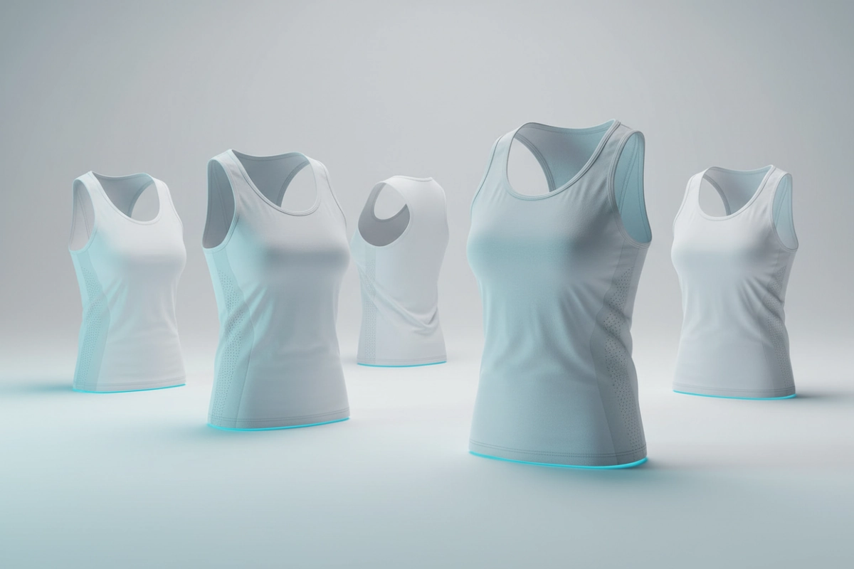 Workout vests and athletic tank tops for gym training