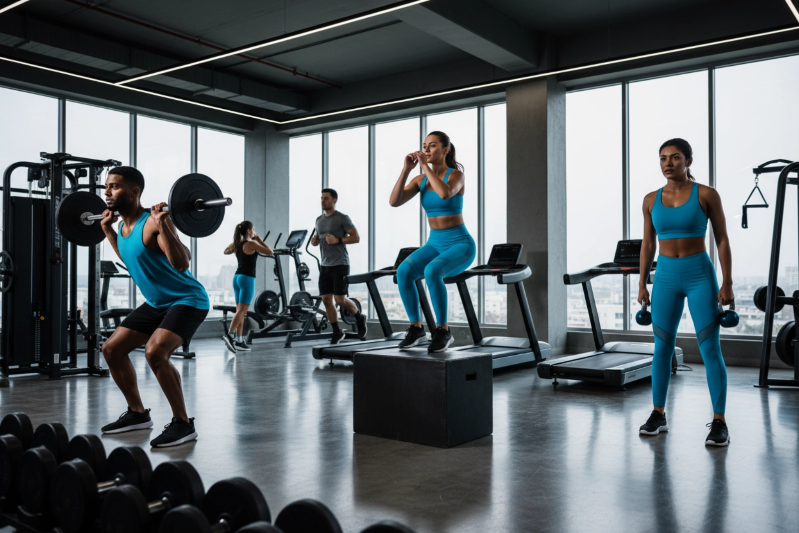 Indoor gym training wear and fitness clothing