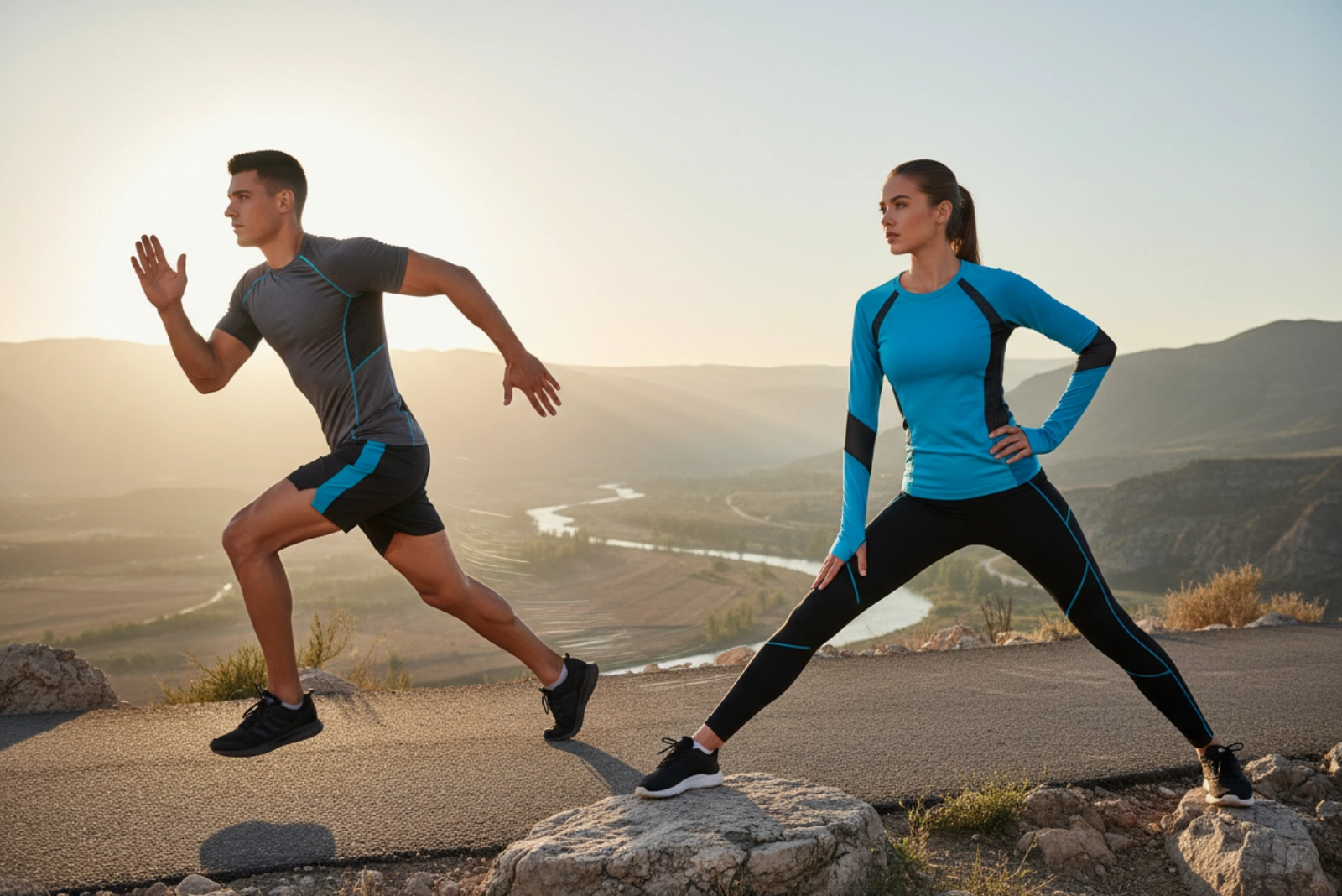 Outdoor sports performance wear and athletic clothing