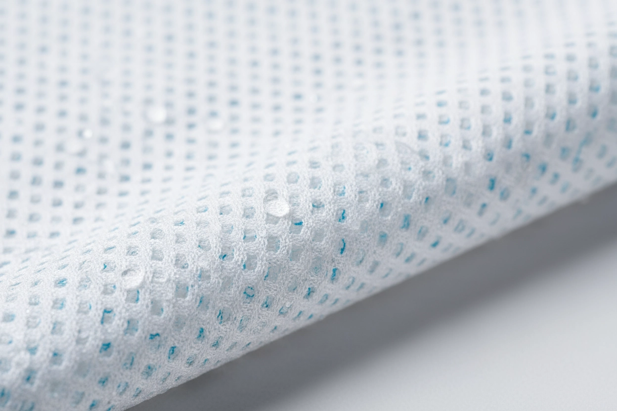 Breathable mesh pique knit fabric for custom golf polo shirts