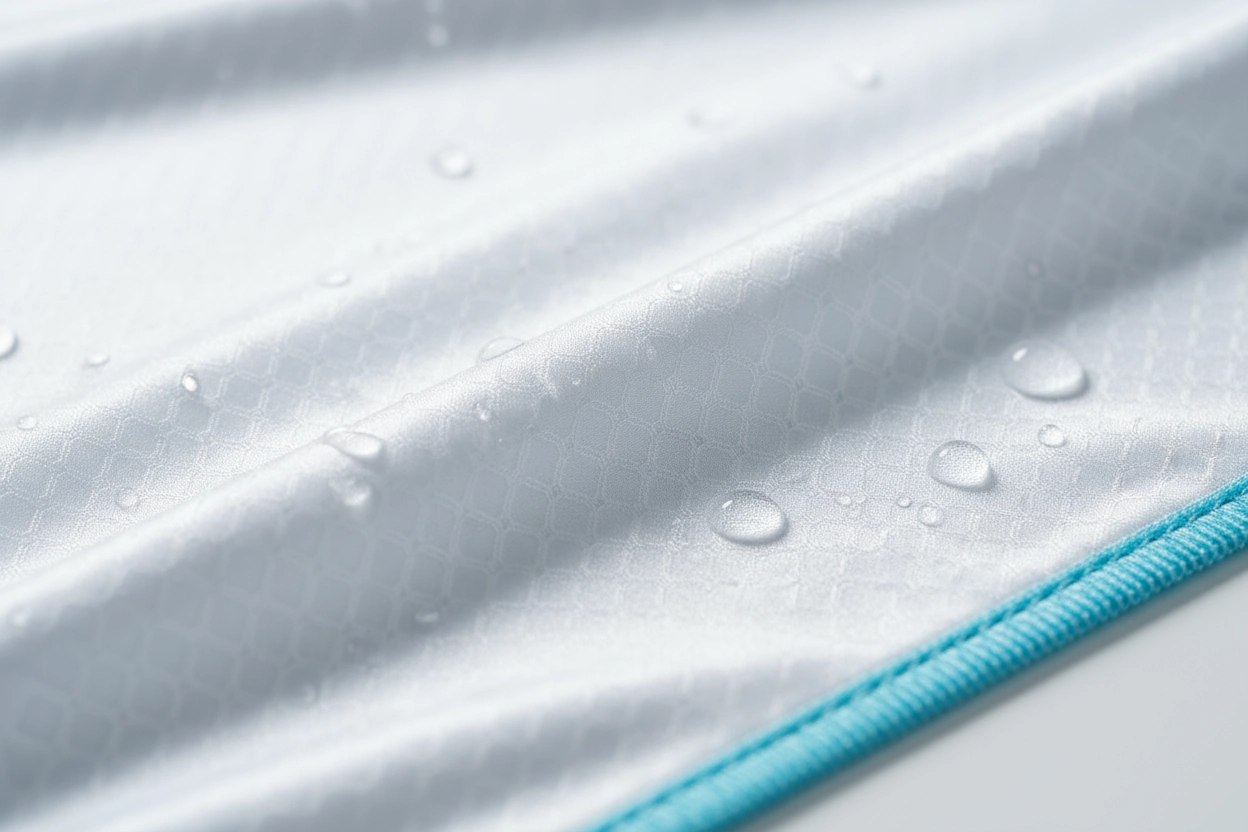 Cool-touch ice silk fabric for summer golf apparel