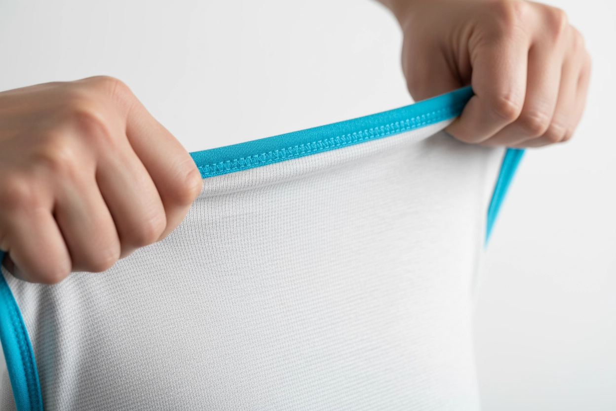 Jersey knit with Lycra for stretchy golf clothing