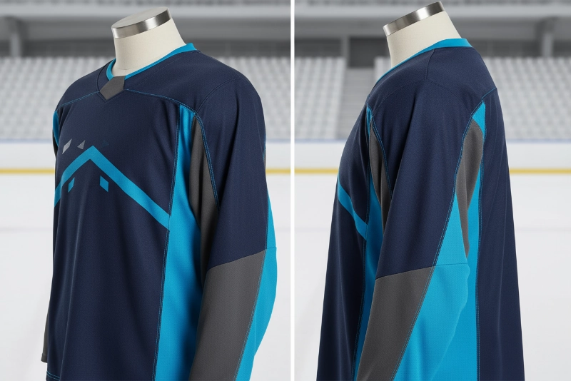 Durable practice hockey jerseys for training