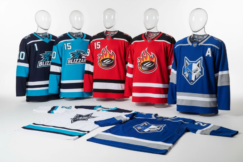 Youth ice hockey jerseys for young players