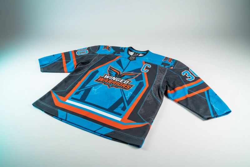 Custom goalie hockey jerseys with reinforced protection