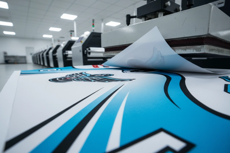Sublimation printing on custom hockey jerseys