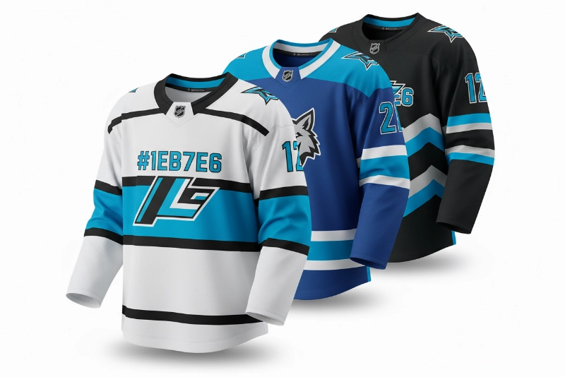 Youth hockey jerseys collection