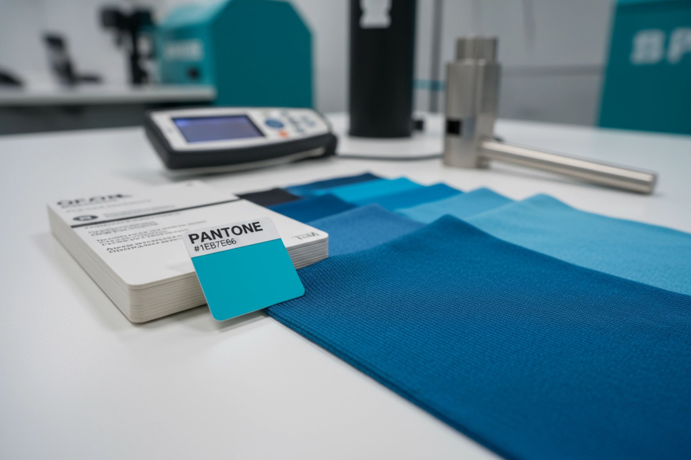 Pantone color matching system for custom yoga apparel manufacturing - brand color accuracy