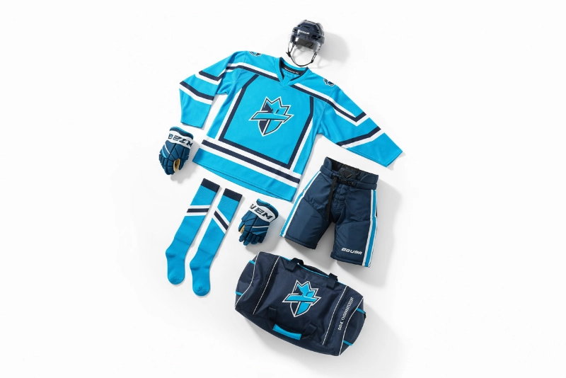 Complete hockey team uniform package