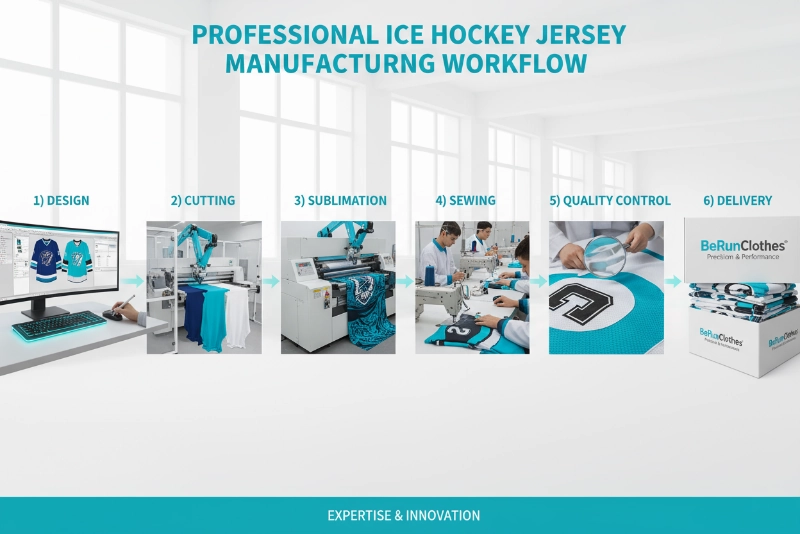 Hockey uniform production process