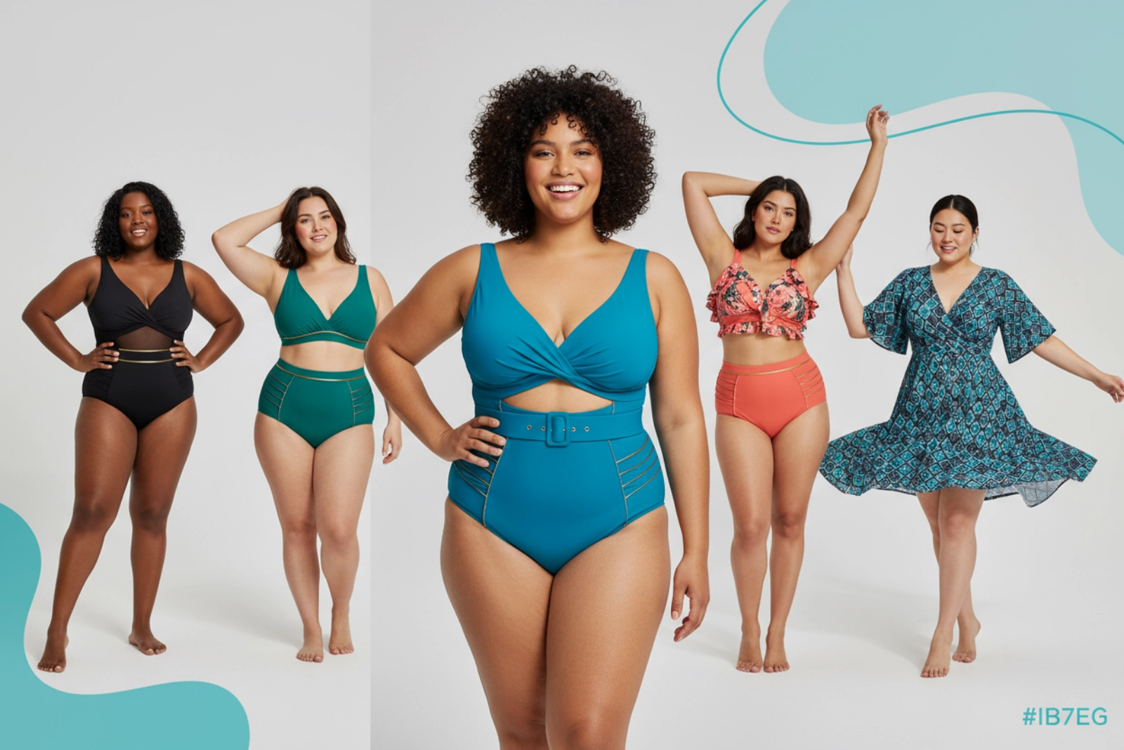 Plus size swimwear manufacturer with extended sizing