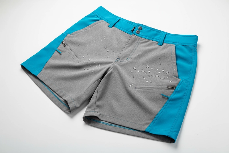 Custom fishing shorts with UPF protection and quick-dry technology