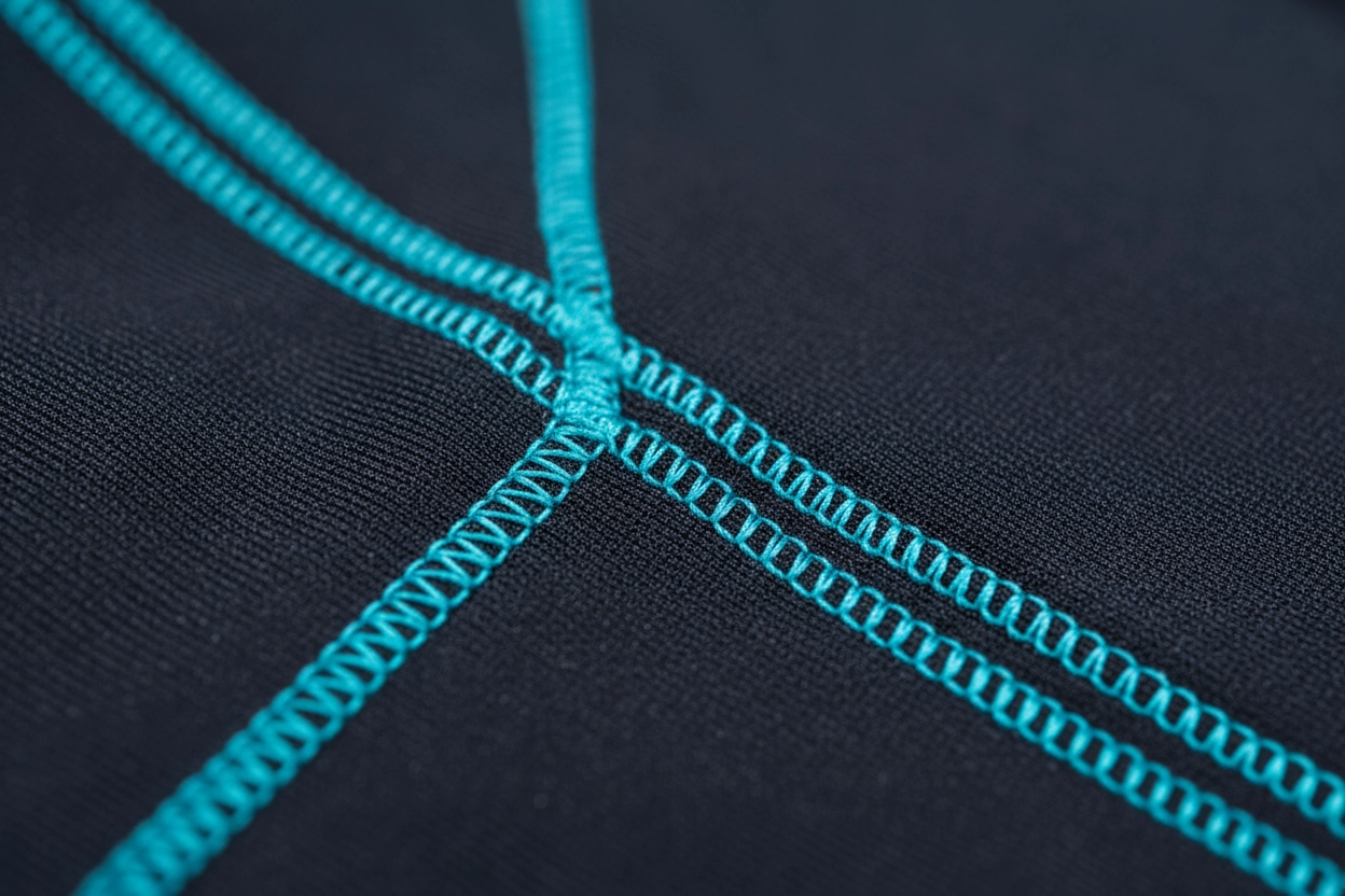 Reinforced stitching for custom running apparel durability