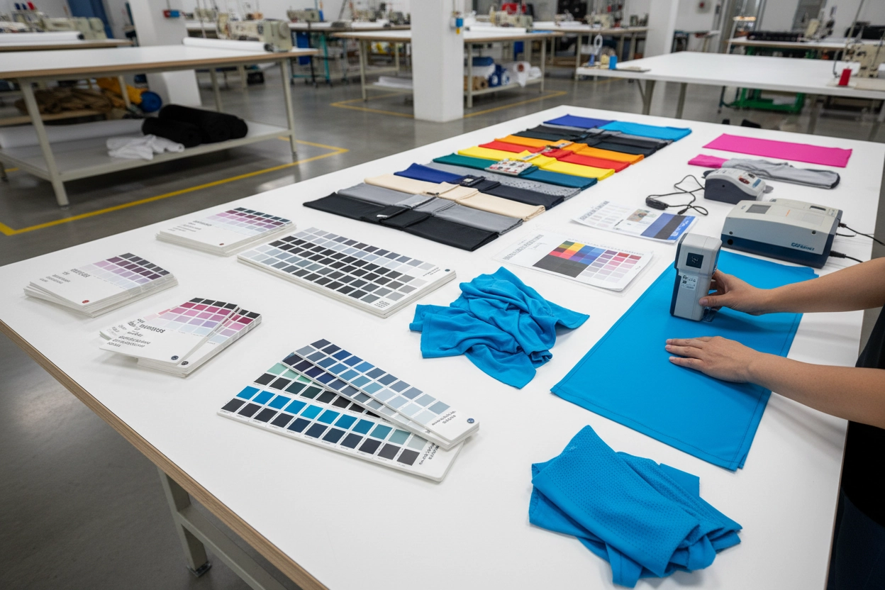 Pantone color matching for custom running clothing brands
