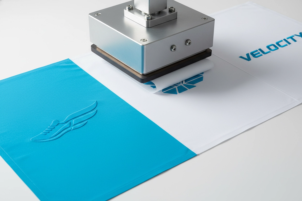 Logo printing technology for custom athletic wear branding