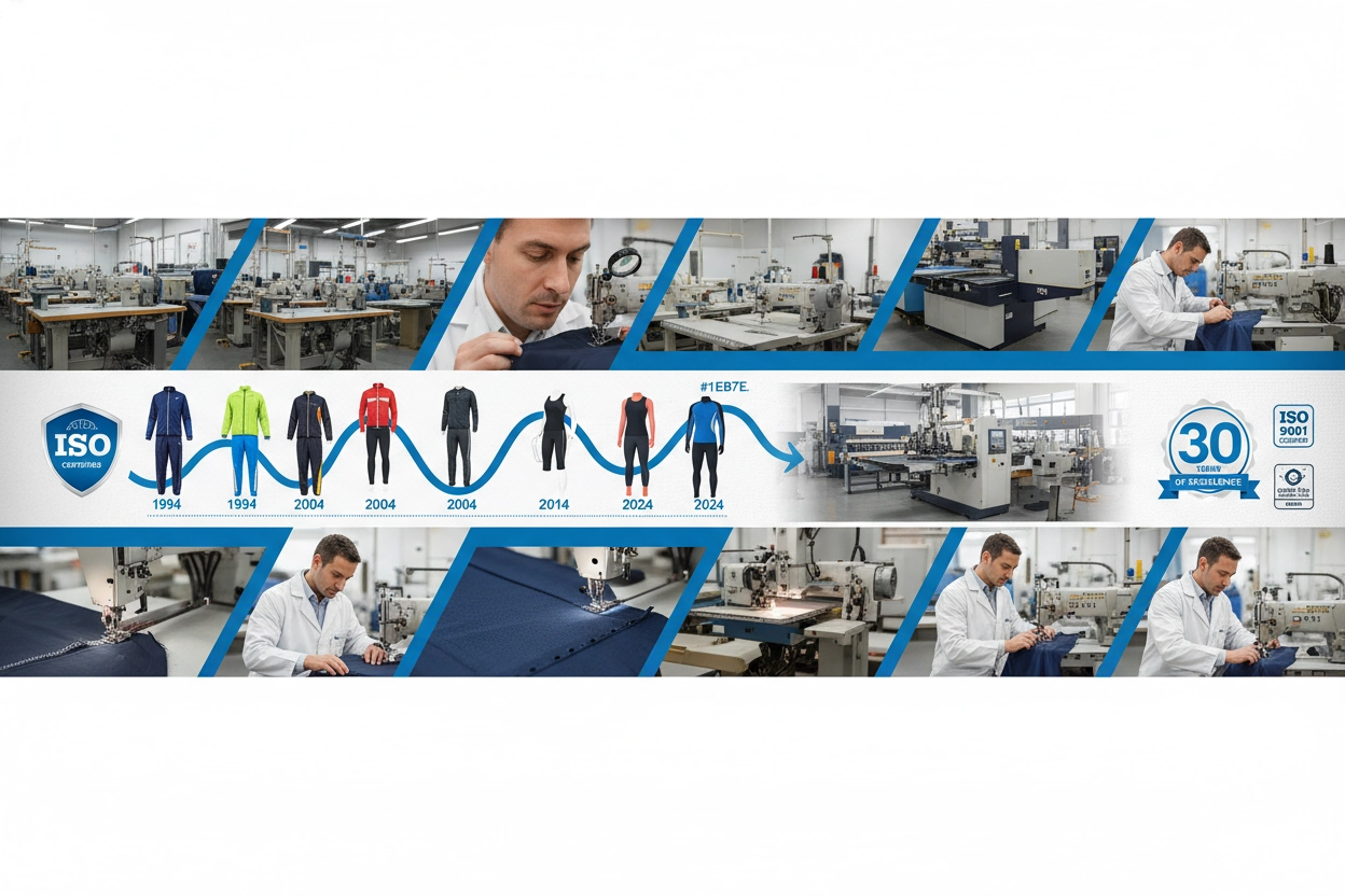 30 years running apparel manufacturer excellence and experience