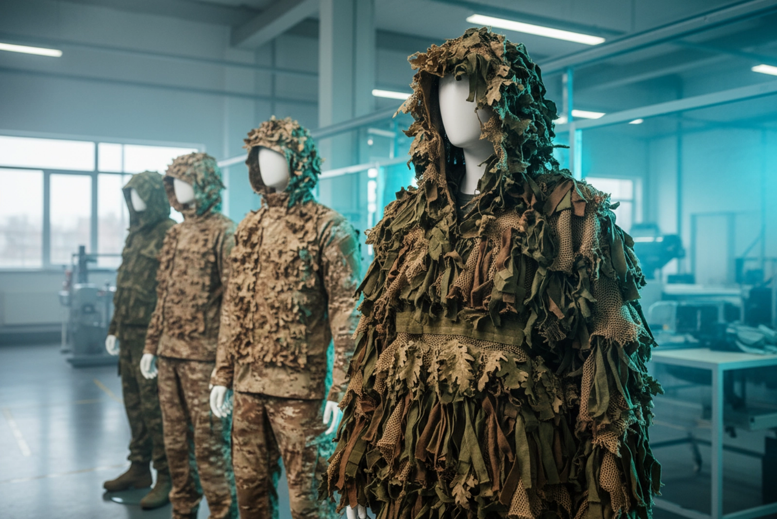Custom ghillie suits and tactical camouflage apparel manufacturer