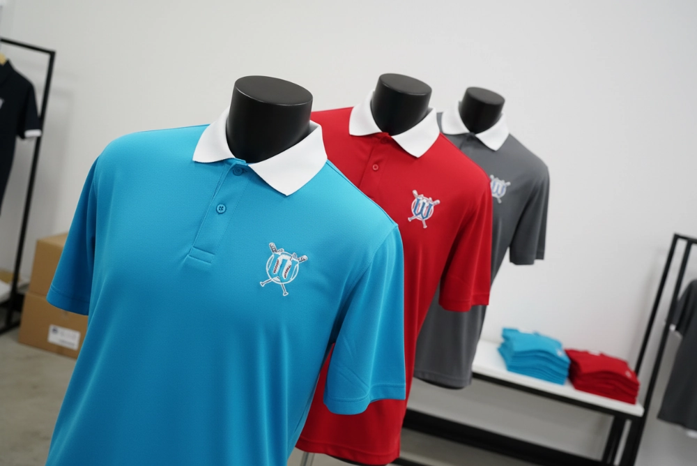 Custom baseball team polos wholesale apparel manufacturer