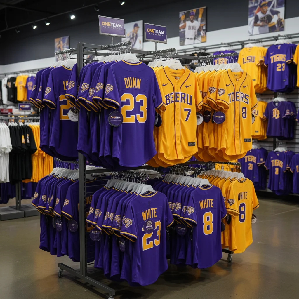 Bulk order pricing tiers for wholesale custom LSU baseball jerseys