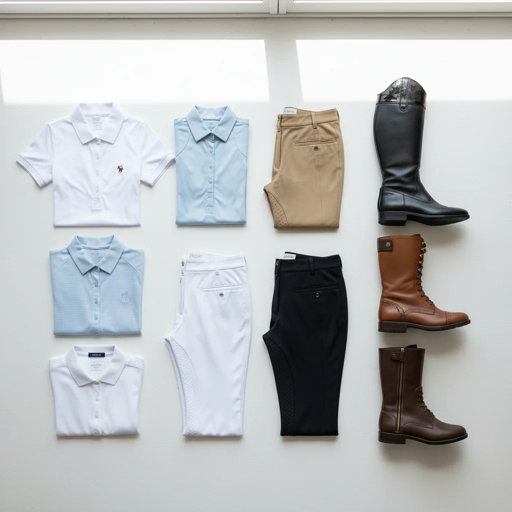 Three essential equestrian tops for the 3-3-3 wardrobe rule