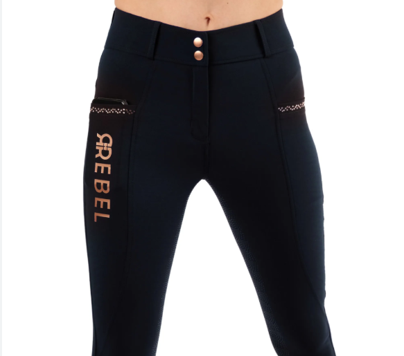 custom embroidery placement for private label breeches