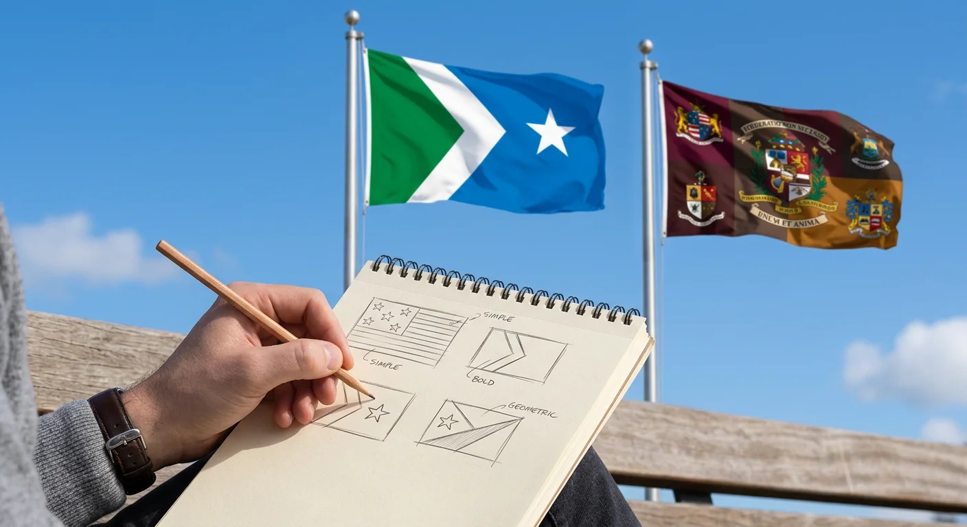 Good flag vs bad flag design comparison examples