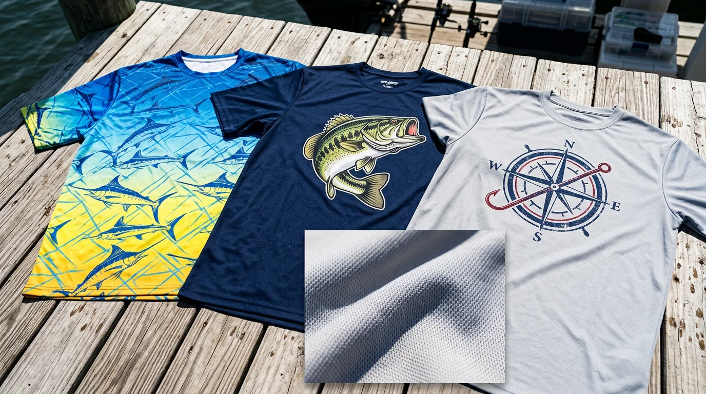 Dye Sublimation vs DTF vs Screen Printing for Fishing Jerseys