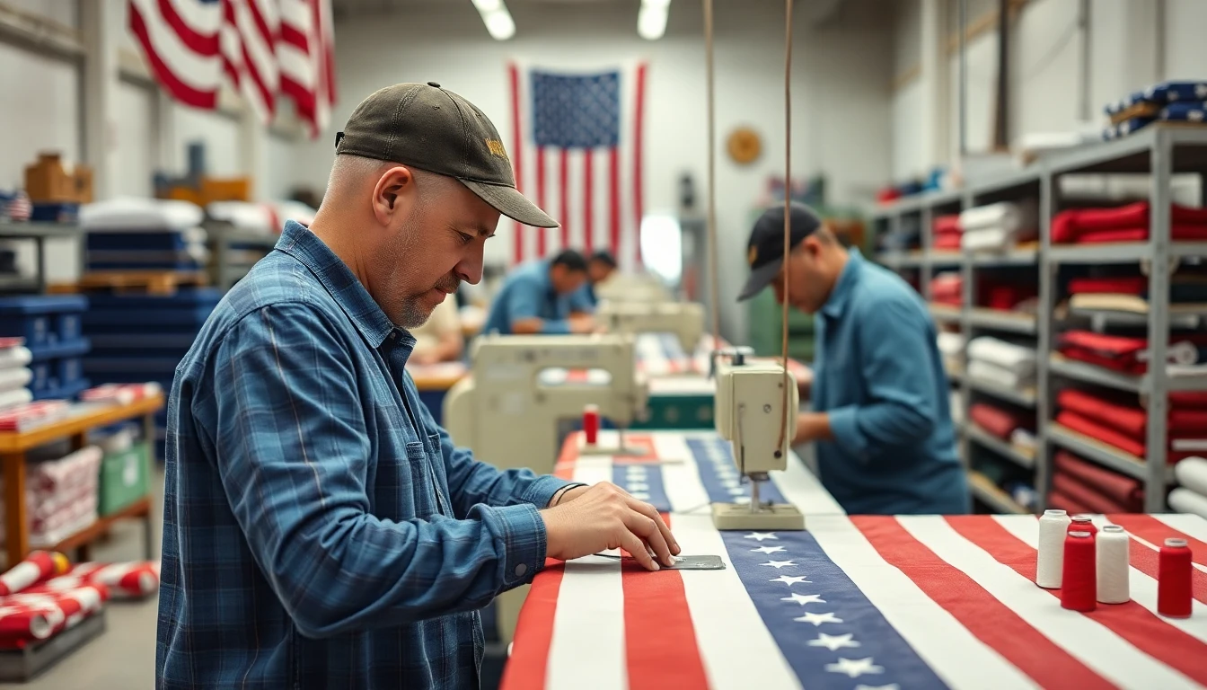 Grace Alley - veteran-owned American flag manufacturer in Rockledge, Florida