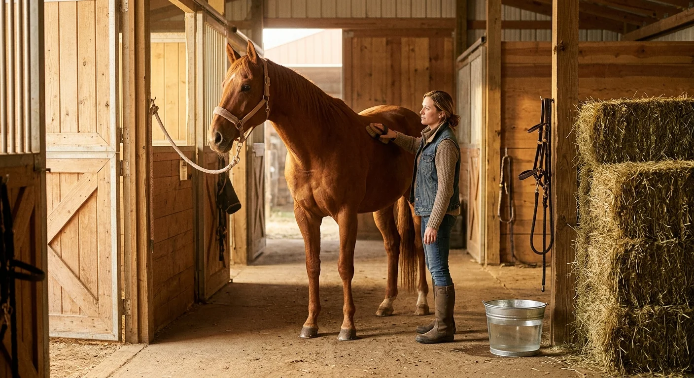 Horse daily exercise and turnout schedule
