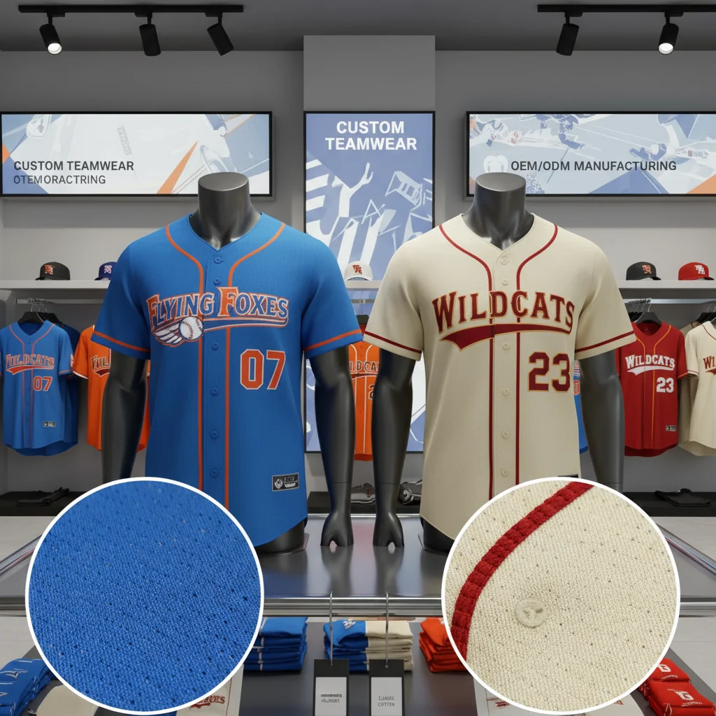 Custom baseball jerseys - polyester vs cotton vs blend final recommendations
