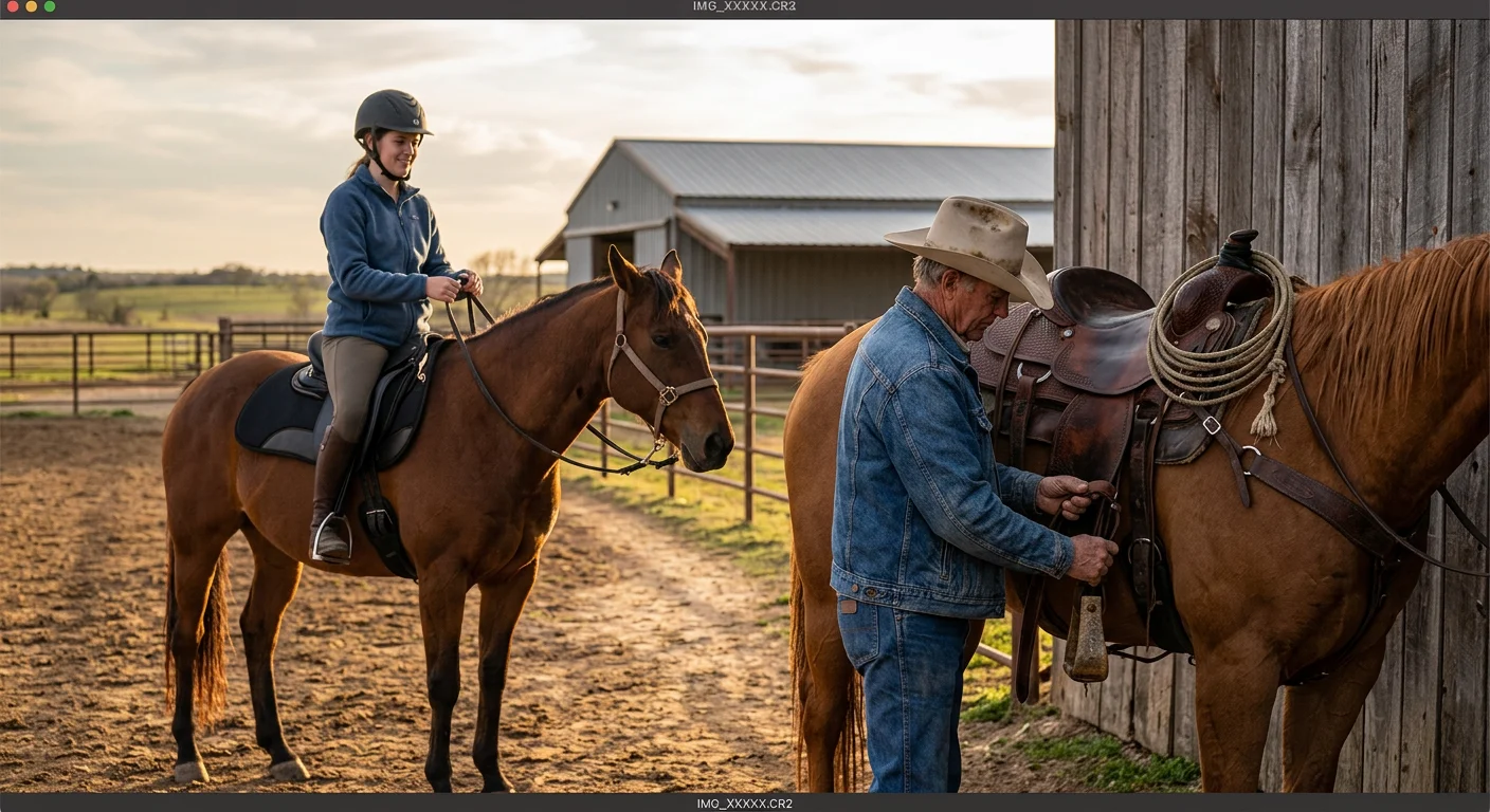HR Saddlery ranch and trail saddle