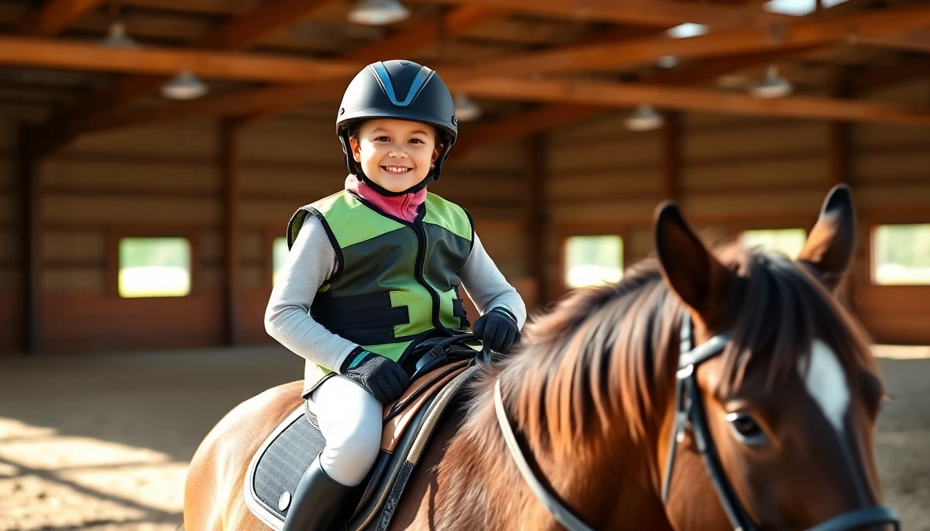 Kids equestrian safety gear
