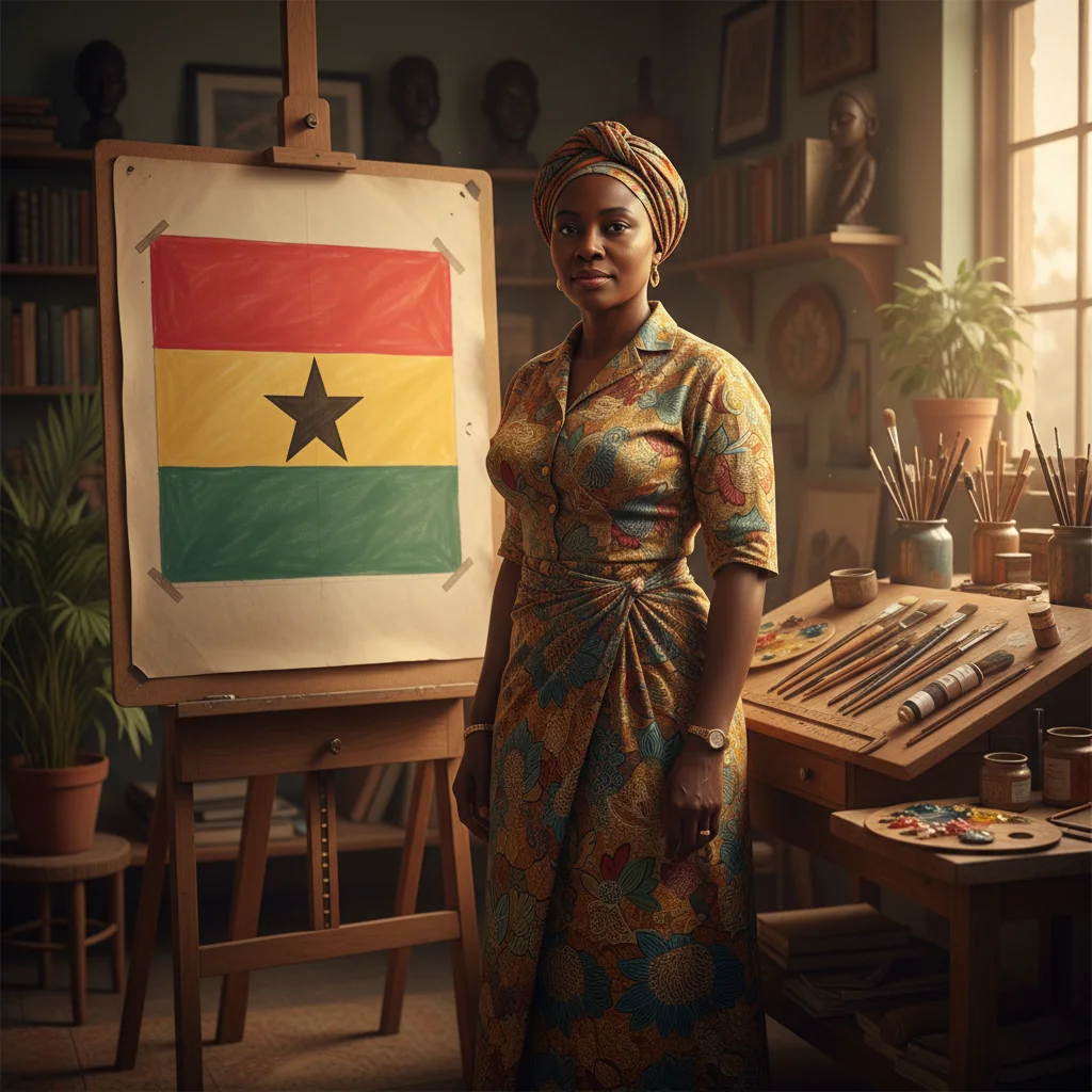 Ghana National Flag Designer History