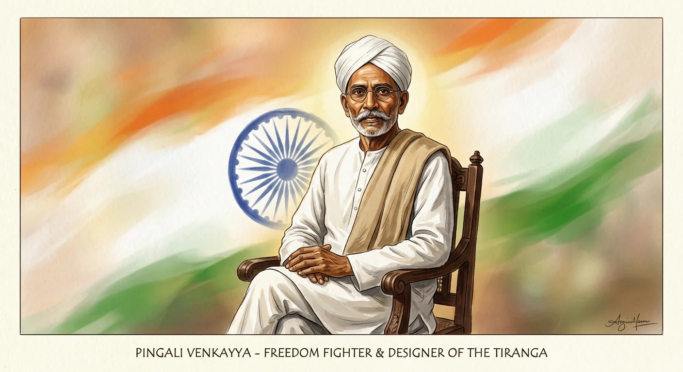 Pingali Venkayya, the designer of the Indian national flag Tiranga
