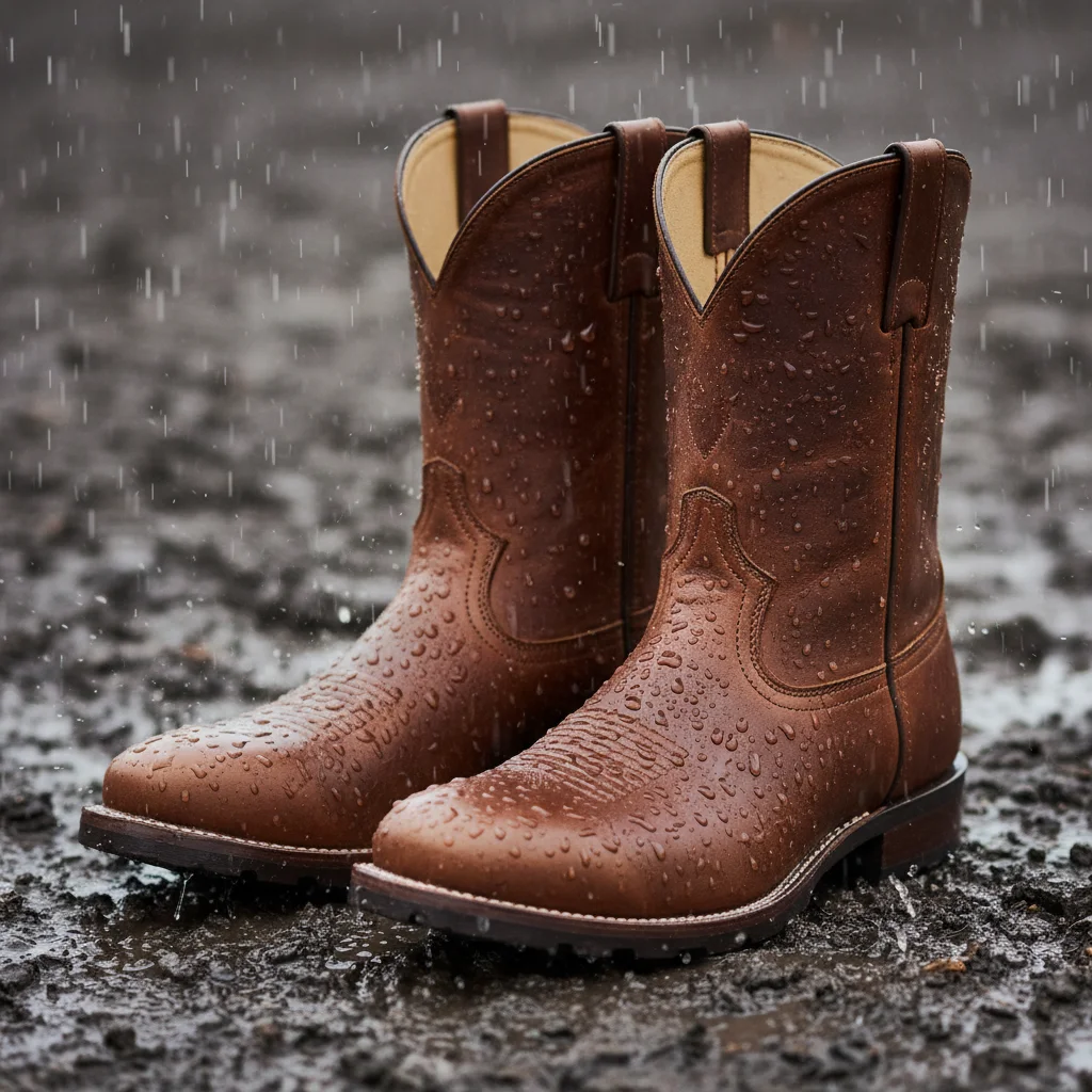 cowboy boots in rain and snow - seasonal care and maintenance guide