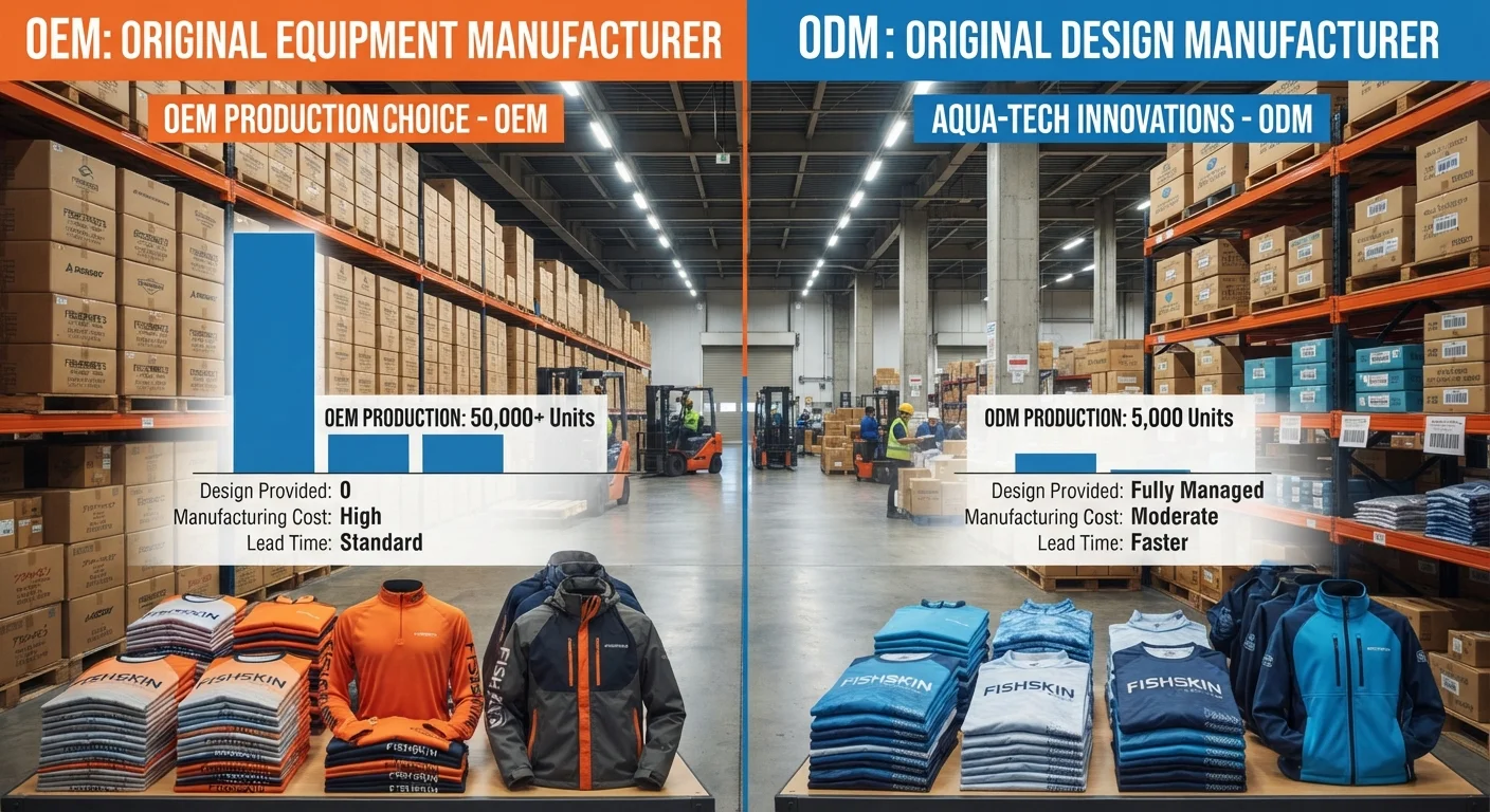 OEM vs ODM Fishing Apparel: Customization & Pricing Guide