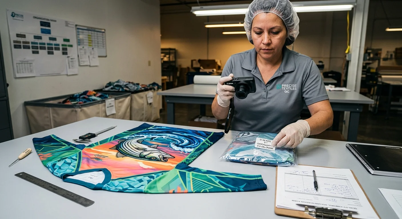 Finalizing your first custom fishing shirt factory order