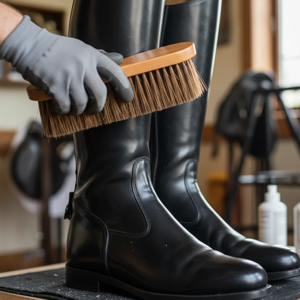 Material specific care for boots