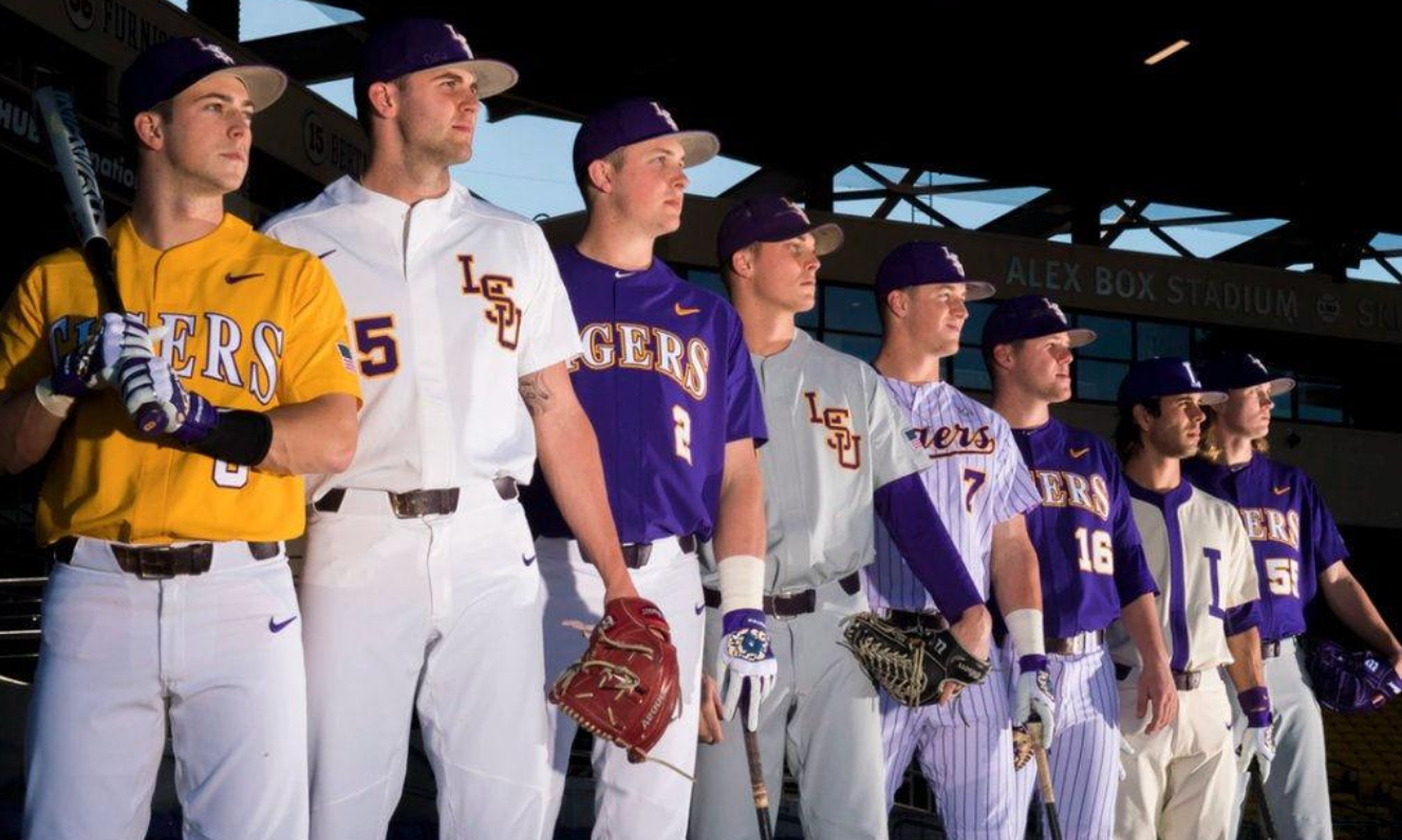 Step-by-step custom LSU baseball jersey order process from design to delivery