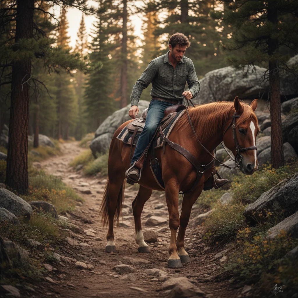 Proper dismounting technique for horseback riders