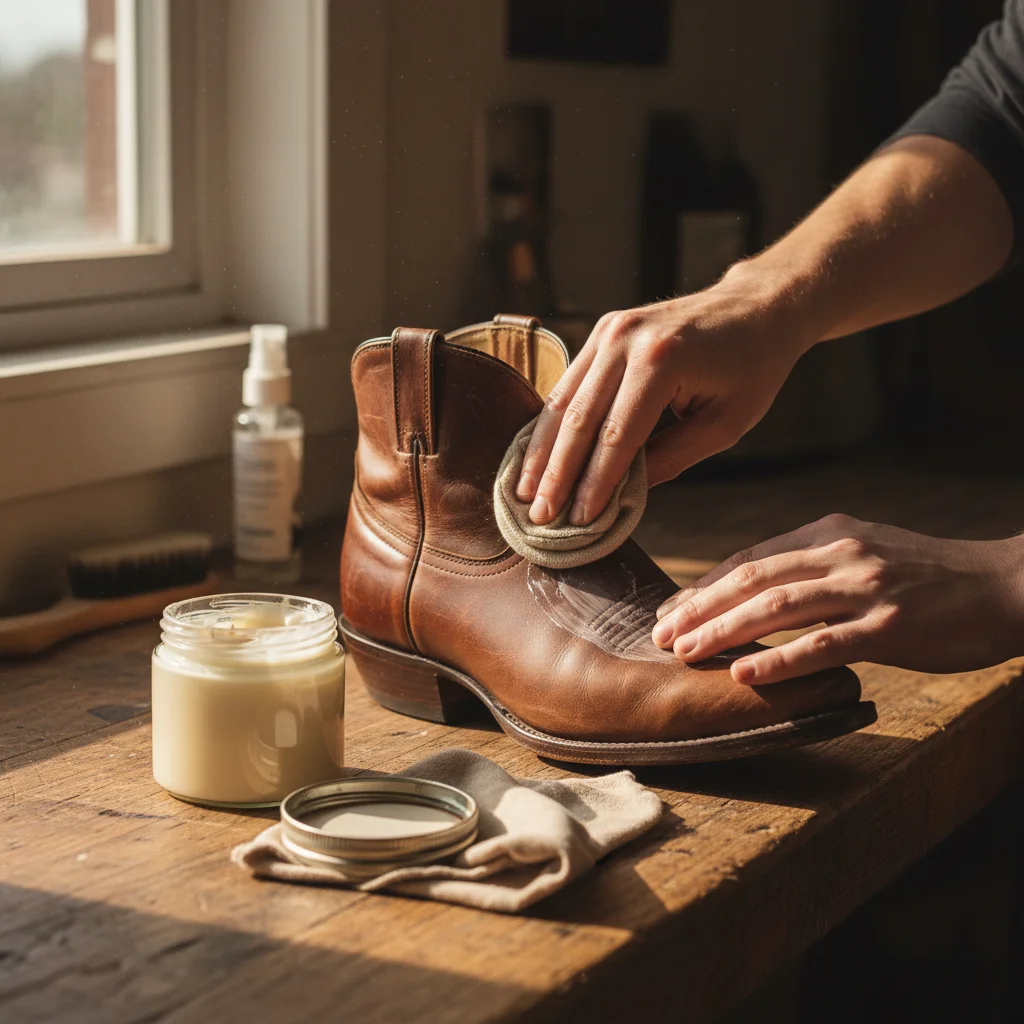 emergency recovery for soaked cowboy boots - drying techniques