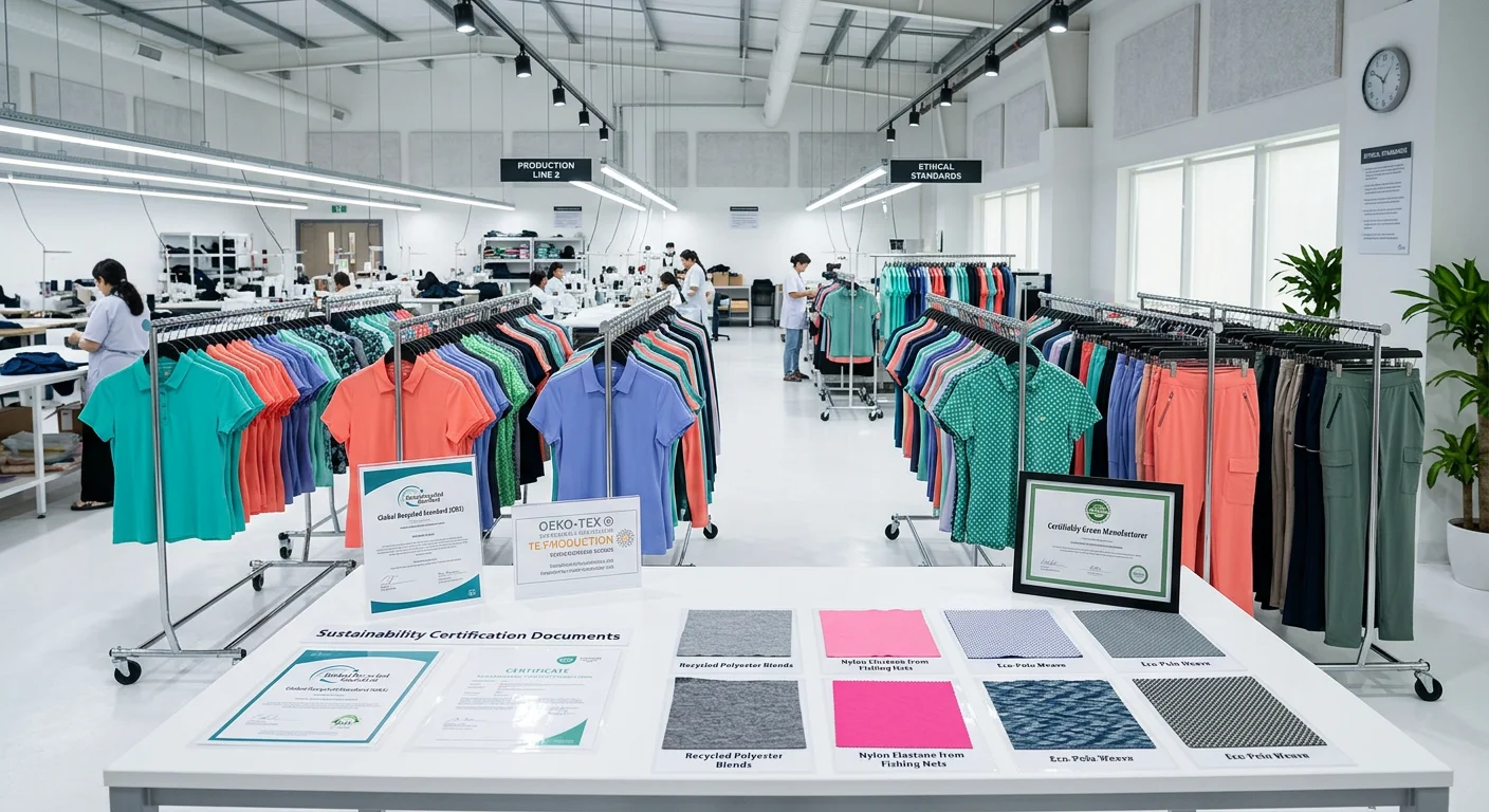 Product-specific customization points for women's golf polo shirts, pants and skirts