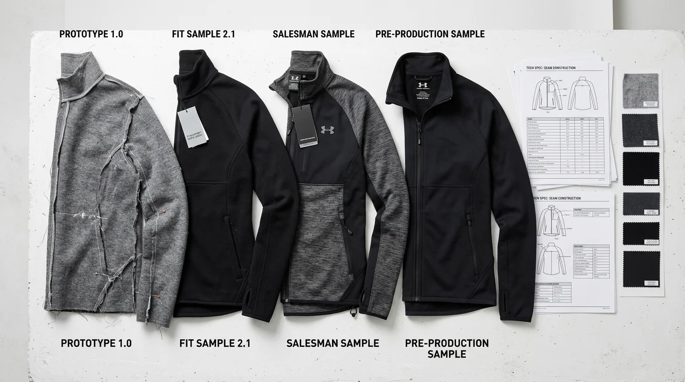4 Sportswear Sample Types Explained: Prototype to Pre-Production