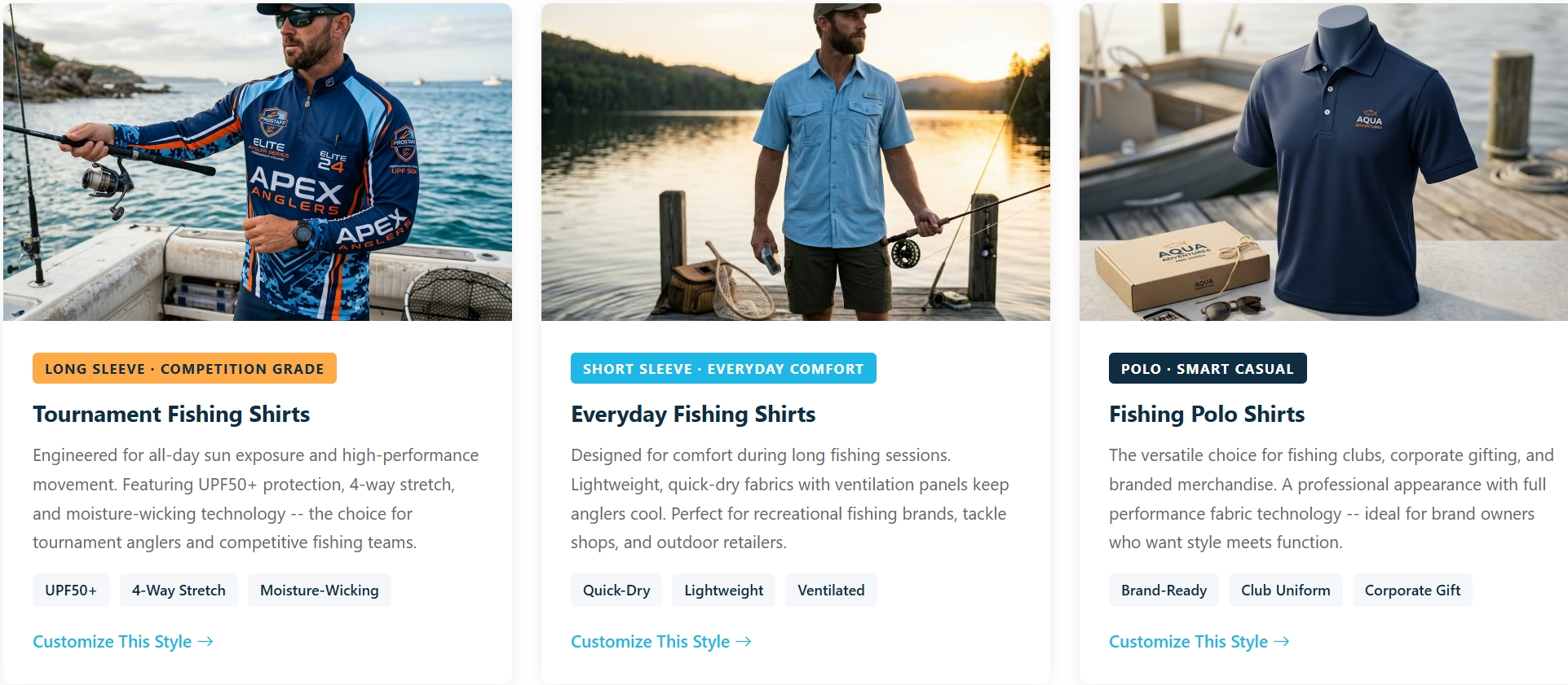 Stretch Fabric Guide for Tournament Fishing Jerseys
