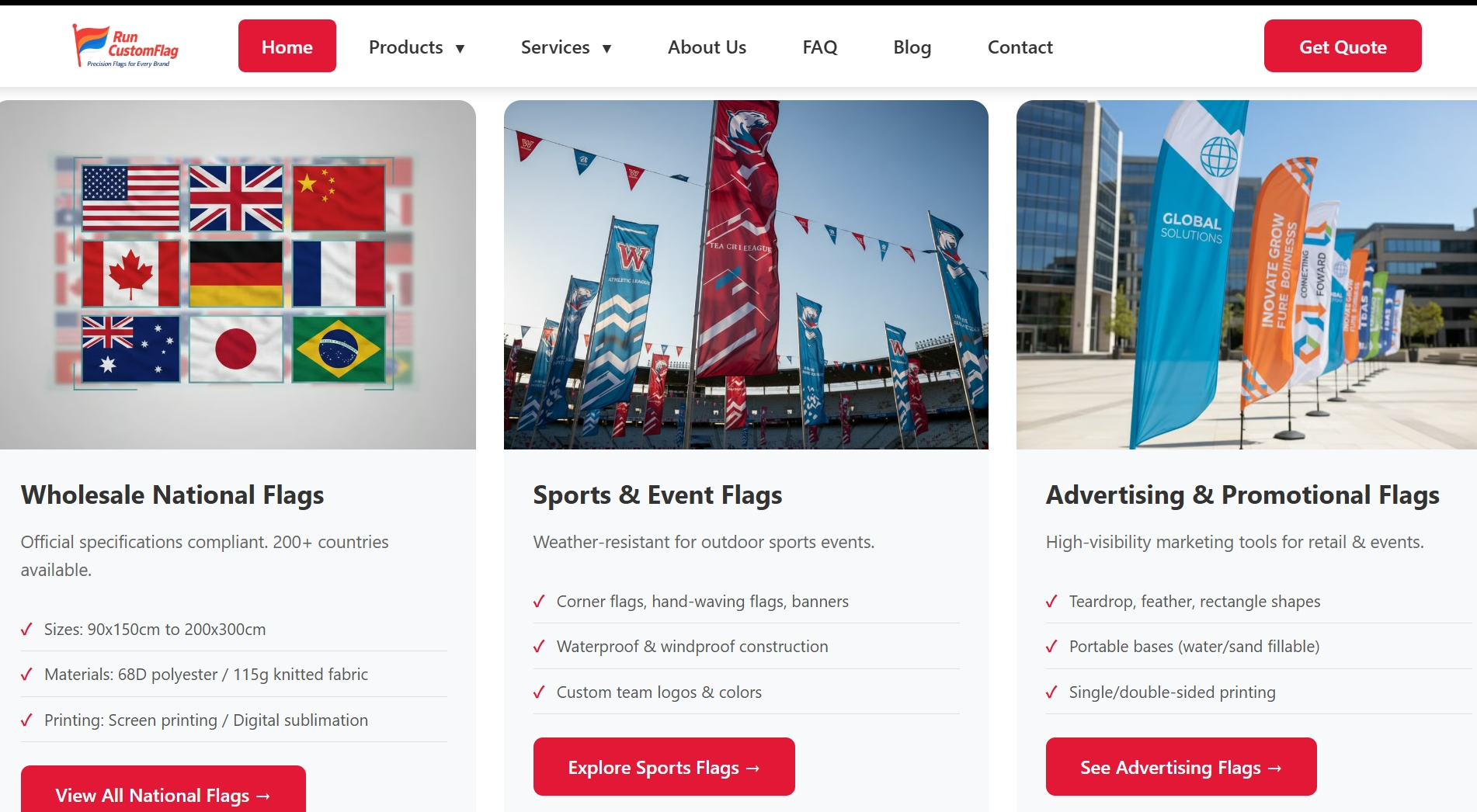 Runcustomflag - ISO 9001 Certified Global Custom Flag Manufacturer